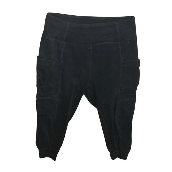 Halara Mid Rise High Waisted Cargo Harem Pants Mineral Sz Small Womens Black Poc - Picture 11 of 13